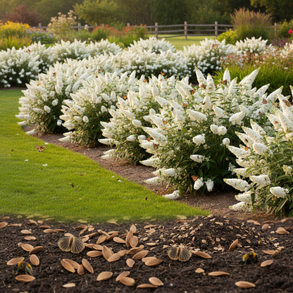White Profusion Butterfly Bush Seeds for Planting – Buddleja davidii