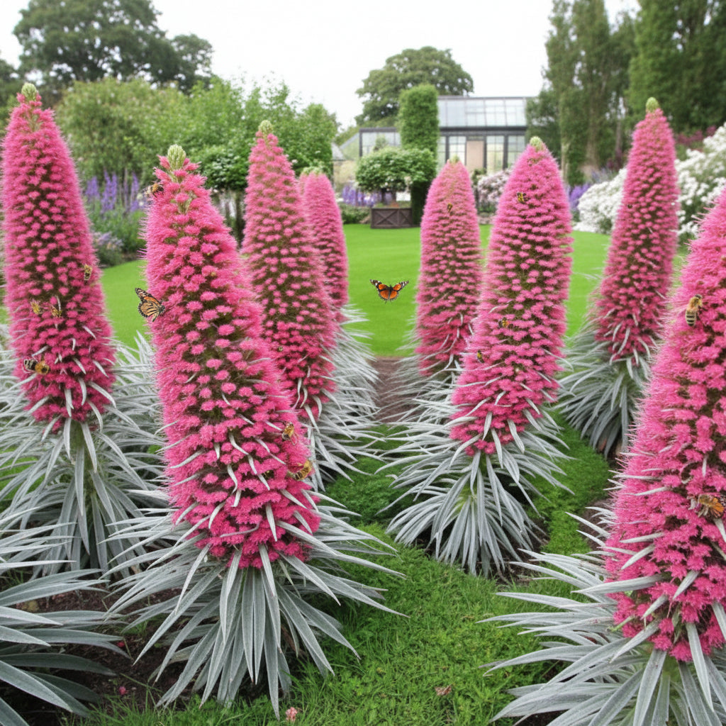 Echium Pink Poker Flower Seeds for Planting – Exotic Spiked Blooms for Ornamental Gardens