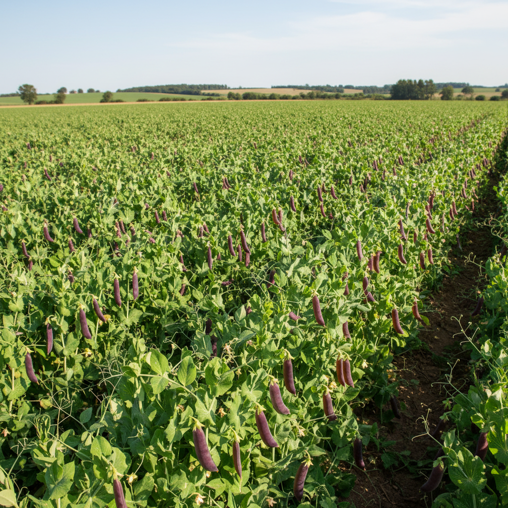 Mange Tout Pea Shiraz Heirloom Purple Snap Pea Seeds