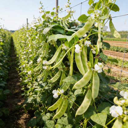 Dolichos Light Green Seeds Fast Growing Vegetable for Home Gardening