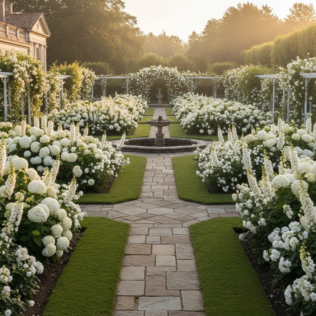 Pure White Garden Blooms Seeds for Planting – Abundant Classic White Flowers