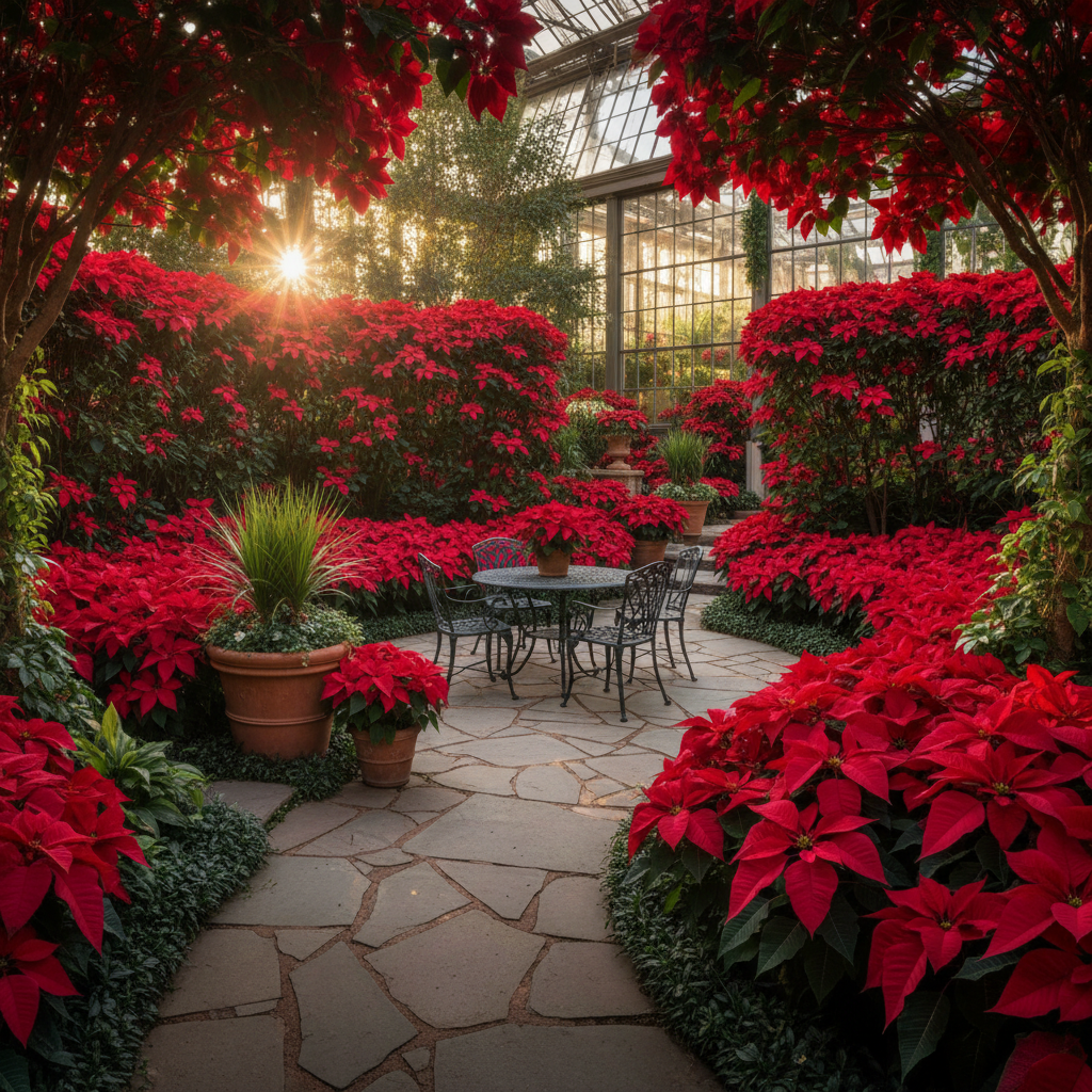 Poinsettia Seeds for Planting – Christmas Star Perennial Ornamental Plant