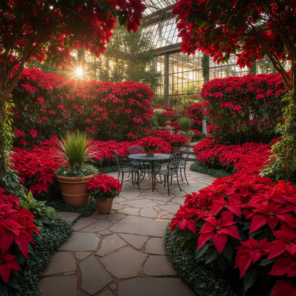 Poinsettia Seeds for Planting – Christmas Star Perennial Ornamental Plant