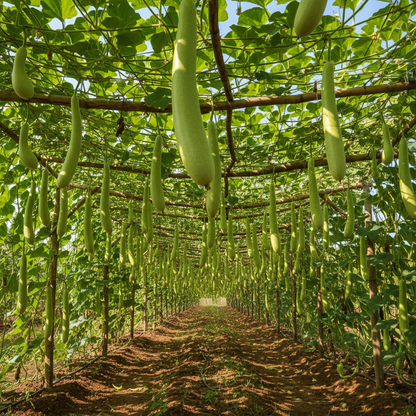 Cucuzzi Gourd Seeds for Planting – Italian Gourd Annual Self Pollinating Vegetable Garden Seeds