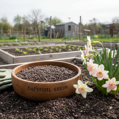 Daffodils Flower Seeds - Pink White Daffodil Flower Seeds for Garden