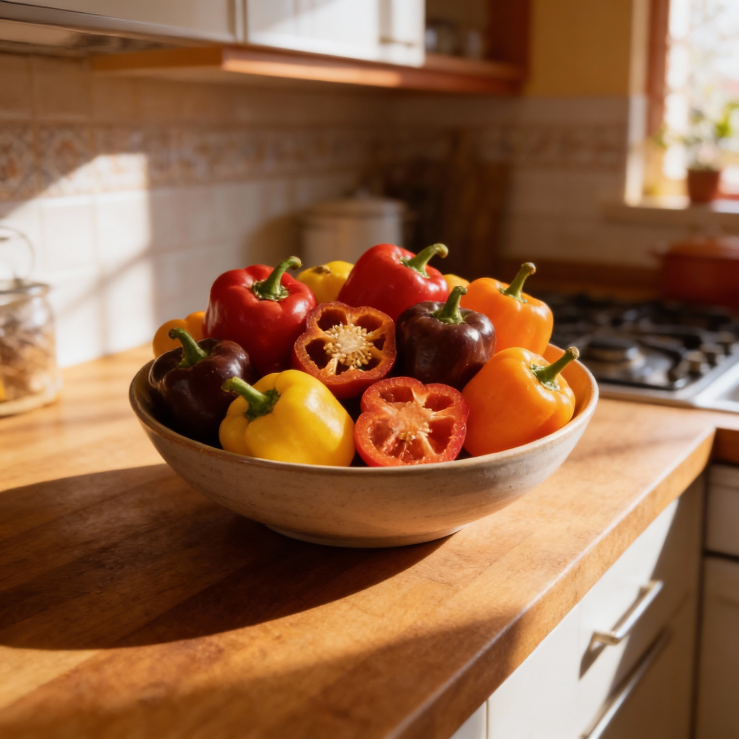 Sweet Pepper Seeds – Mini Bell Blend for Colorful Home Gardening