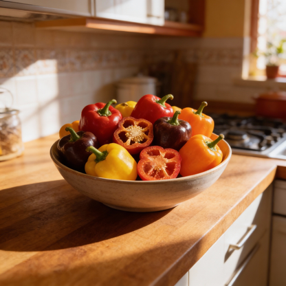 Sweet Pepper Seeds – Mini Bell Blend for Colorful Home Gardening