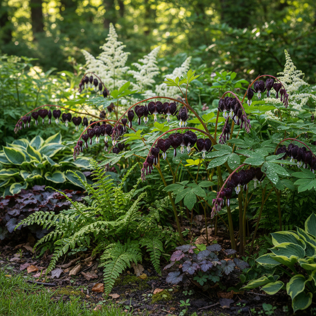 Black Bleeding Heart Flower Seeds for Planting – Perennial Shade Blooms