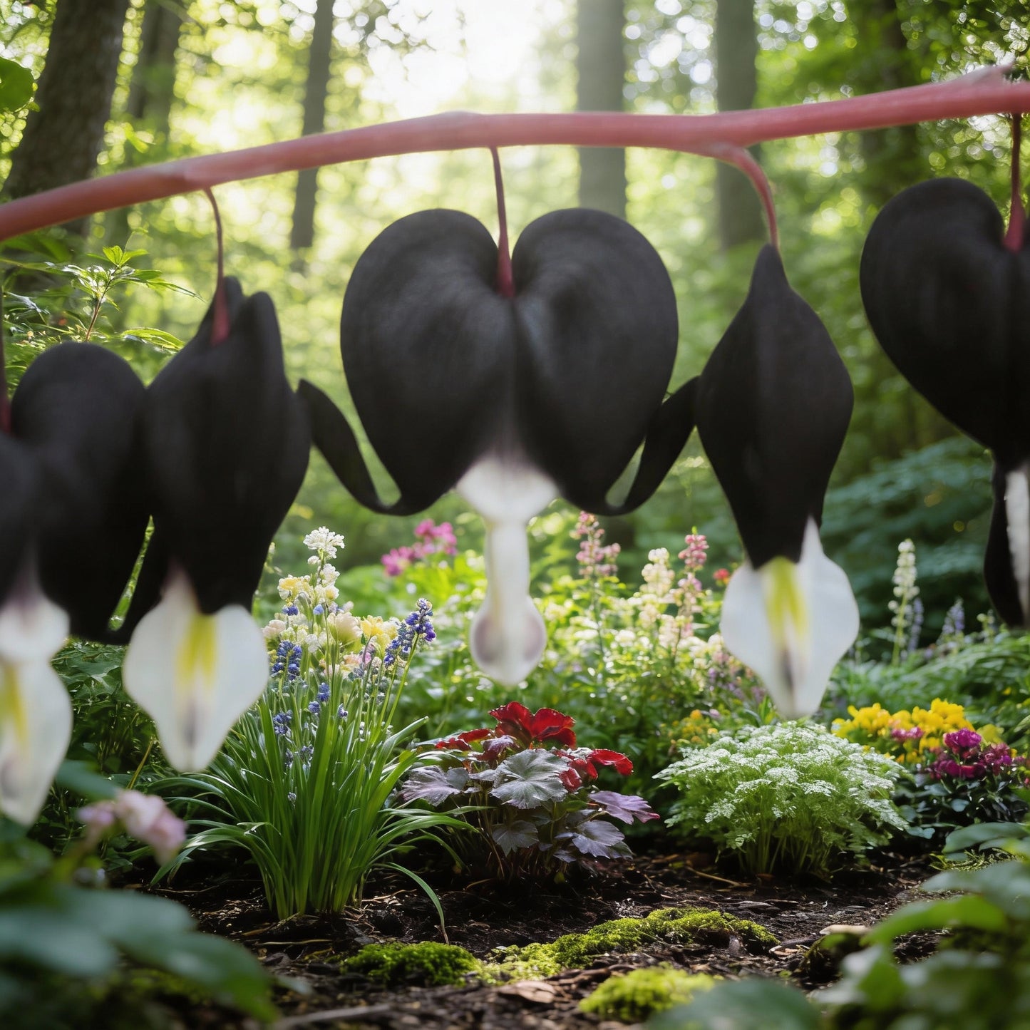Black Bleeding Heart Flower Seeds for Planting – Perennial Shade Blooms