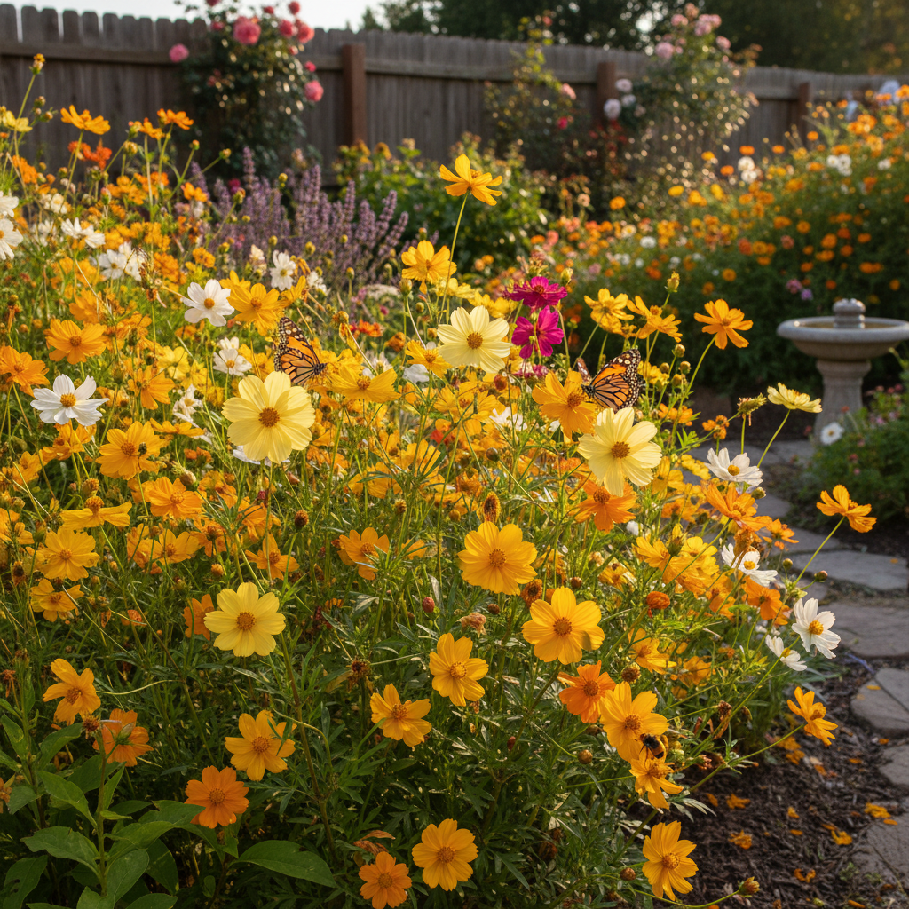 Cosmos Yellow Flower Seeds - Yellow Cosmos Flower Seeds for Garden