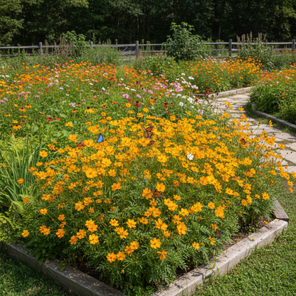 Cosmos Yellow Flower Seeds - Yellow Cosmos Flower Seeds for Garden