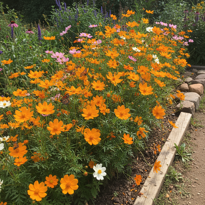 Cosmos Yellow Flower Seeds - Yellow Cosmos Flower Seeds for Garden