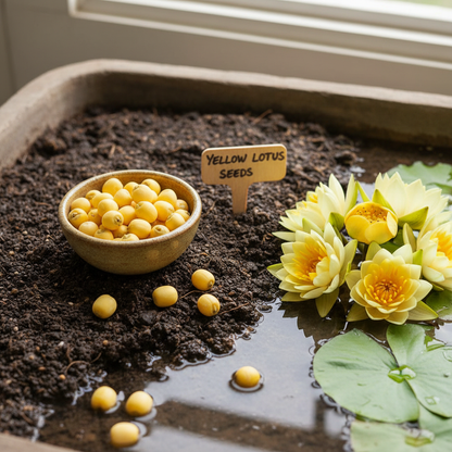 Premium Yellow Lotus Flower Seeds for Planting