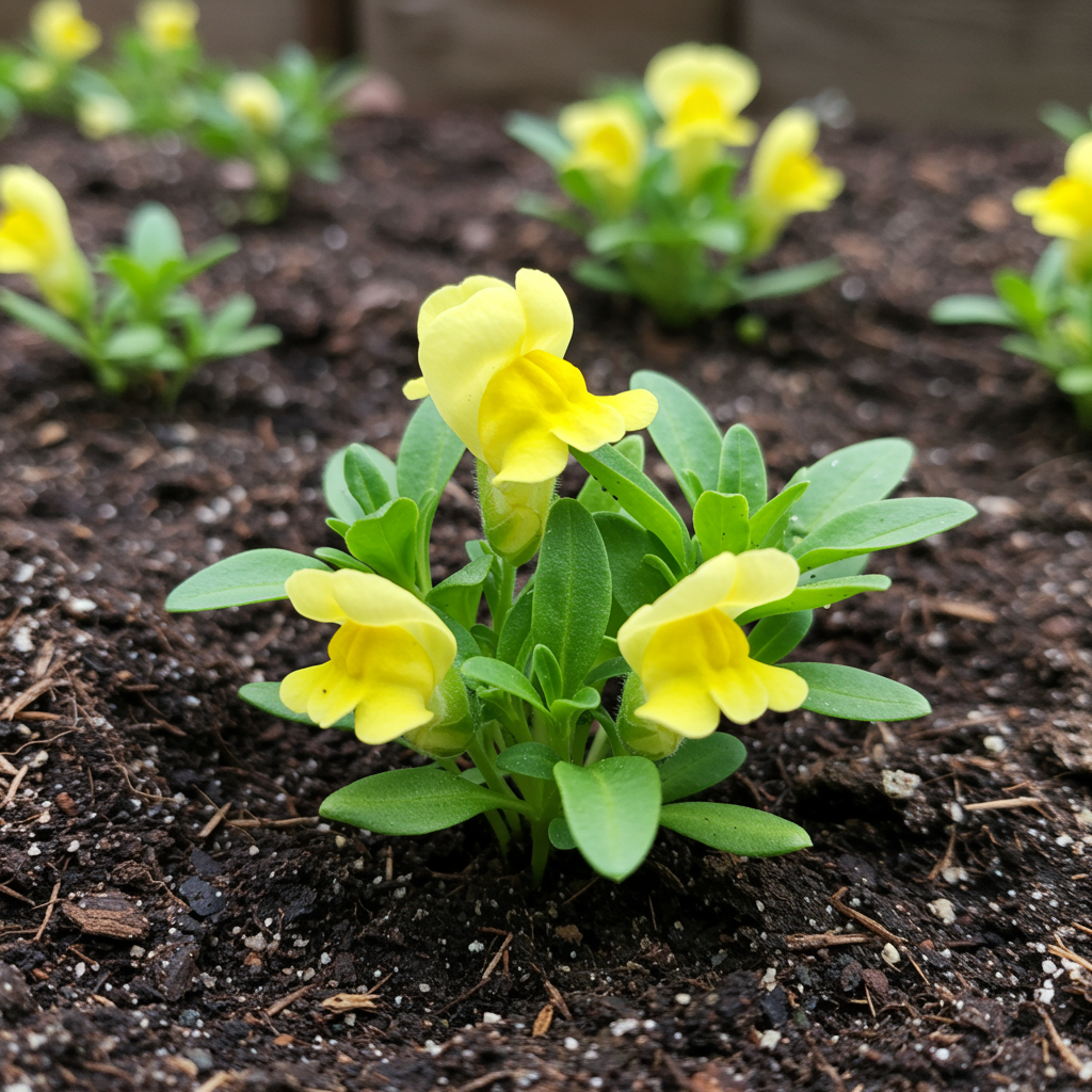 Bi-Color Chocolate Brown Snapdragon Flower Seeds for Garden Planting