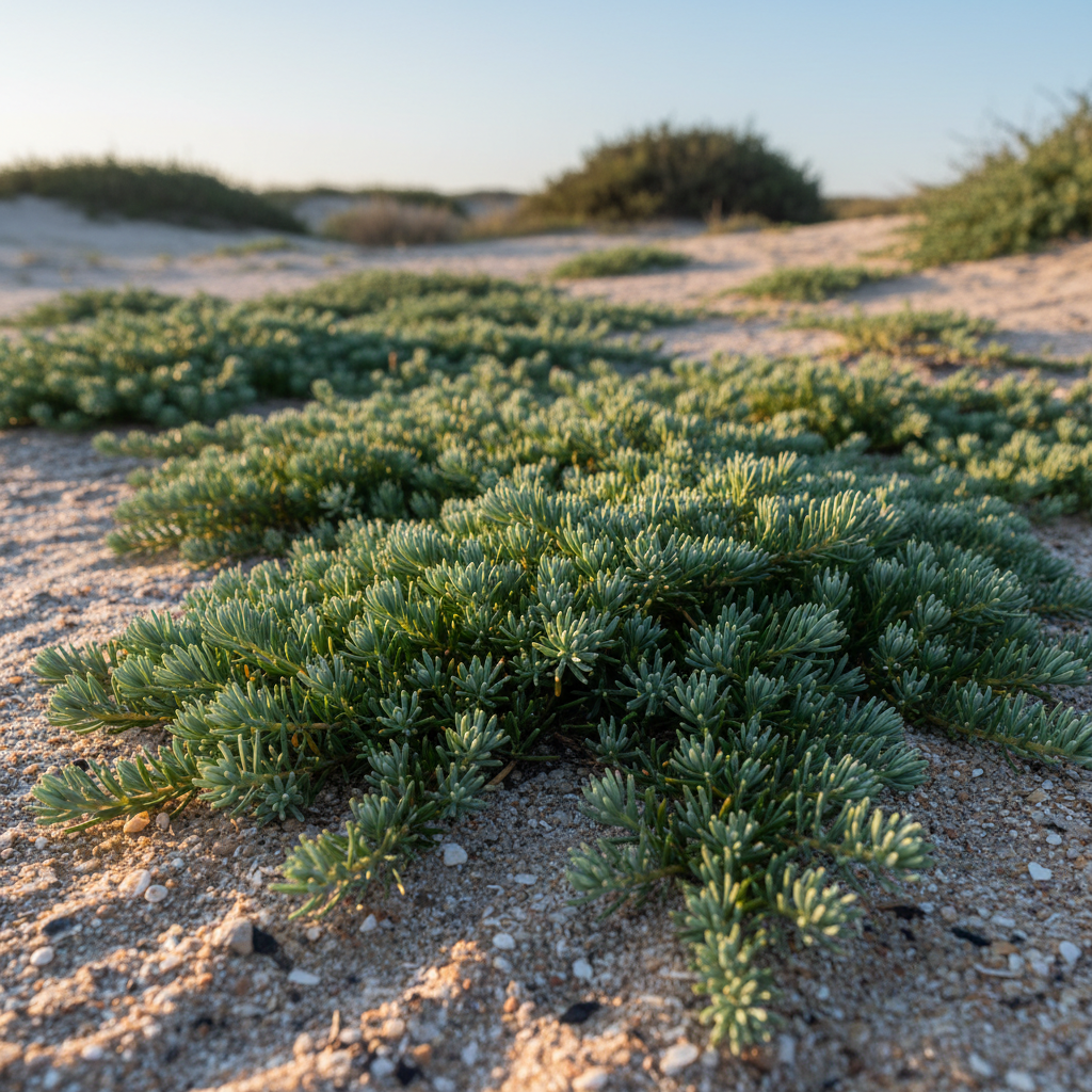 Coastal Evergreen Groundcover with Needle-Like Leaves