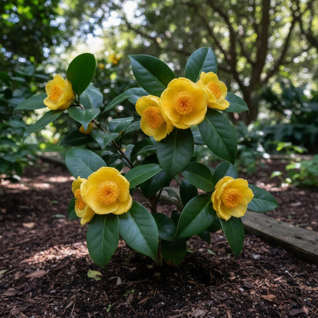 Golden Camellia Seeds for Planting – Yellow Camellia Flower Seeds (Camellia japonica)
