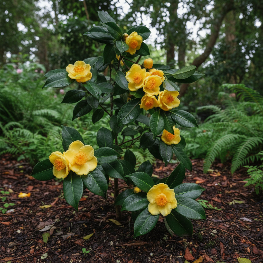 Golden Camellia Seeds for Planting – Yellow Camellia Flower Seeds (Camellia japonica)