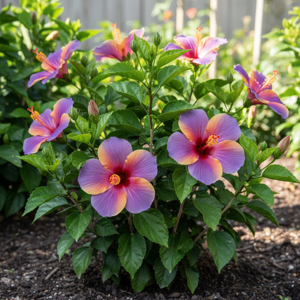 Red Orange Purple Hibiscus Seeds for Planting – Color Showy Flower Perennial Seeds