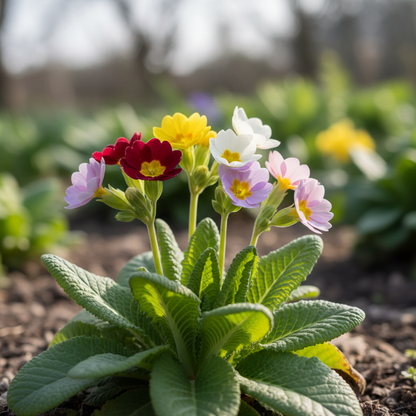 Primula Auricula Mixed Colours Flower Seeds for Garden Planting