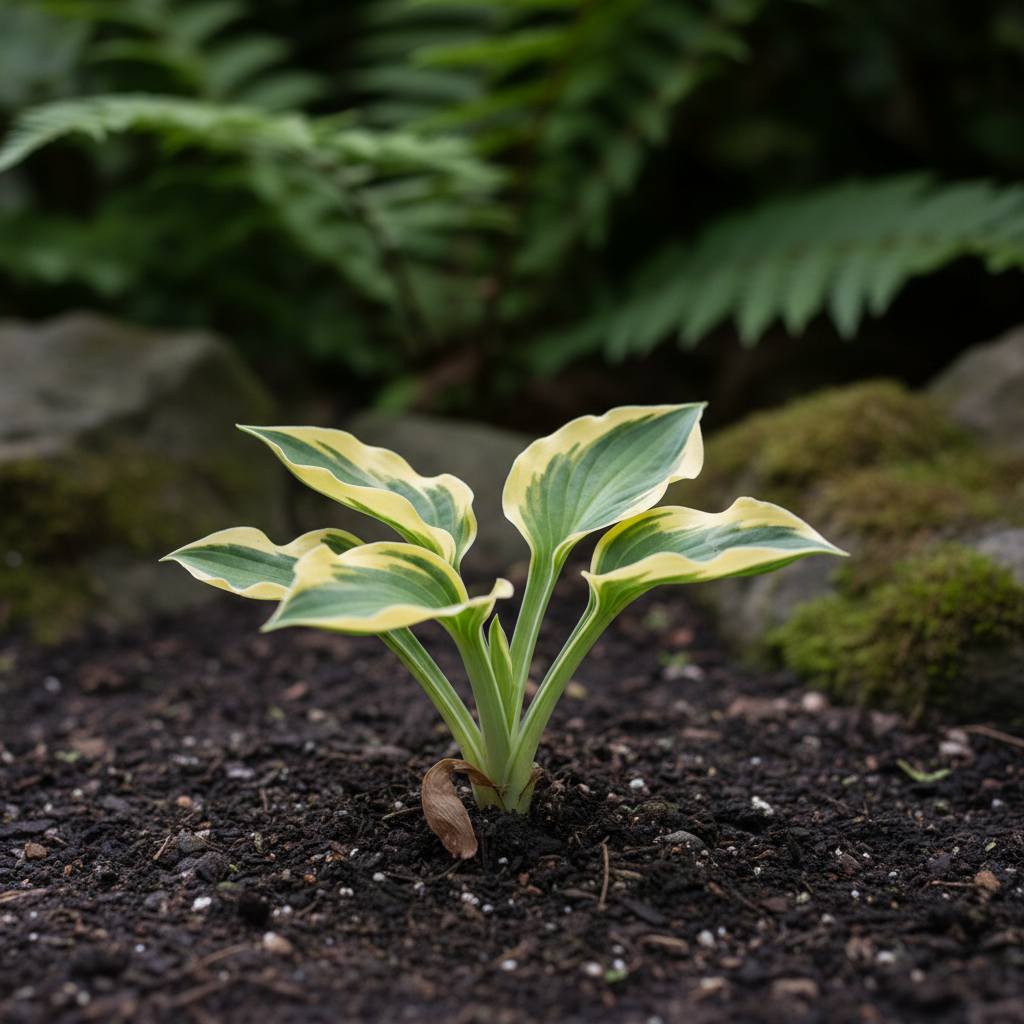 Yellow Variegated Hosta Seeds for Planting – Green Leaves with Gold & Creamy Yellow Edges