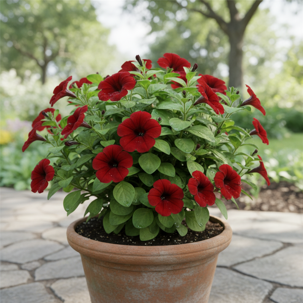 Red Petunia Flower Seeds for Garden and Pots