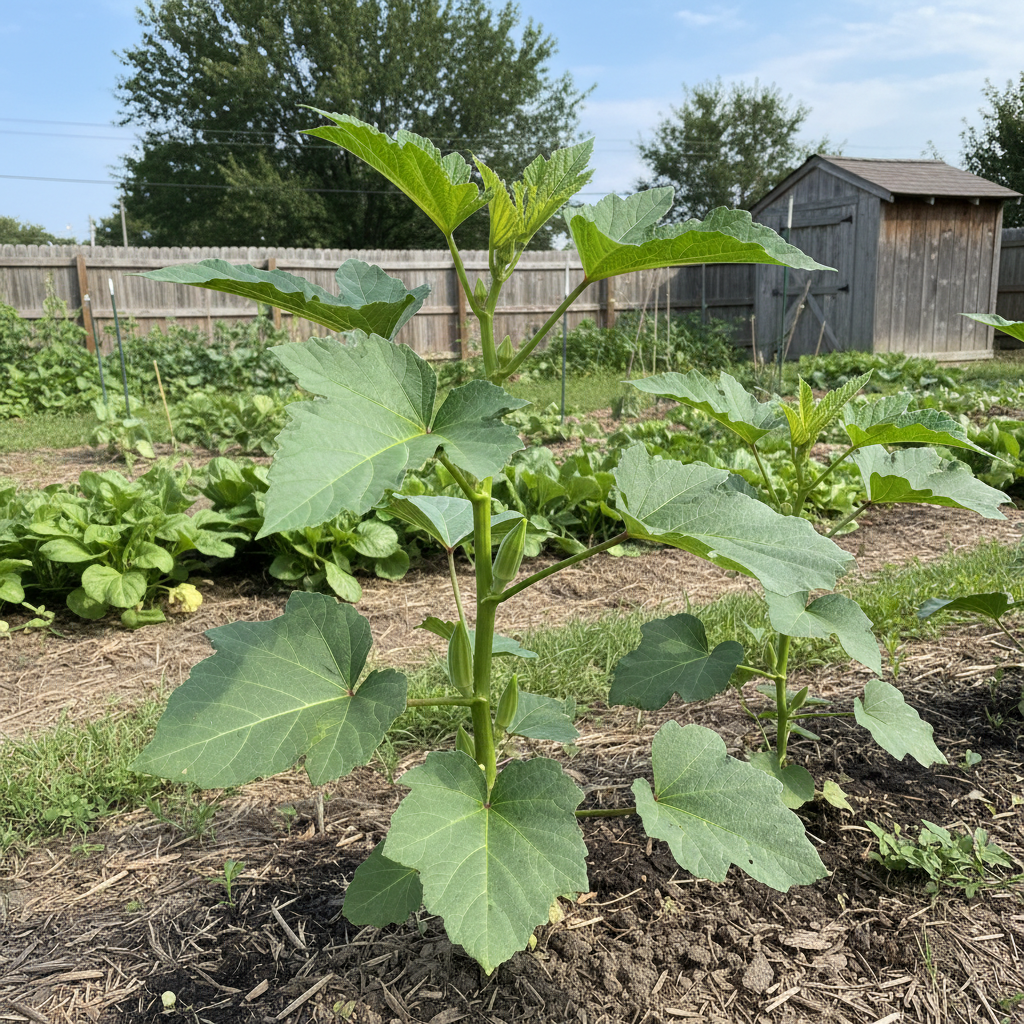 Okra Silver Queen Vegetable Seeds for Planting