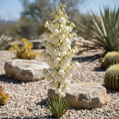 White Yucca Filamentosa Flower Seeds for Garden Planting