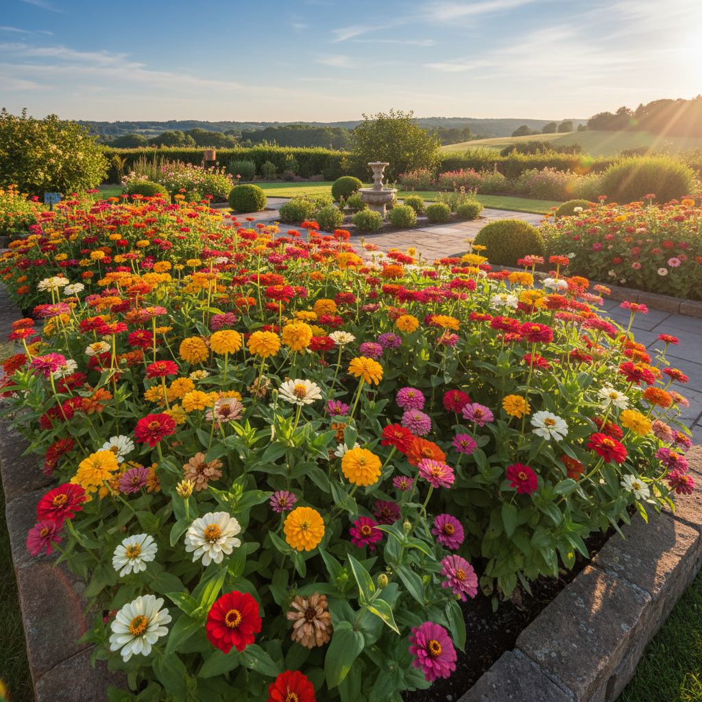 Super Giant Zinnia Mix Flower Seeds - Zinnia Flower Seeds for Garden