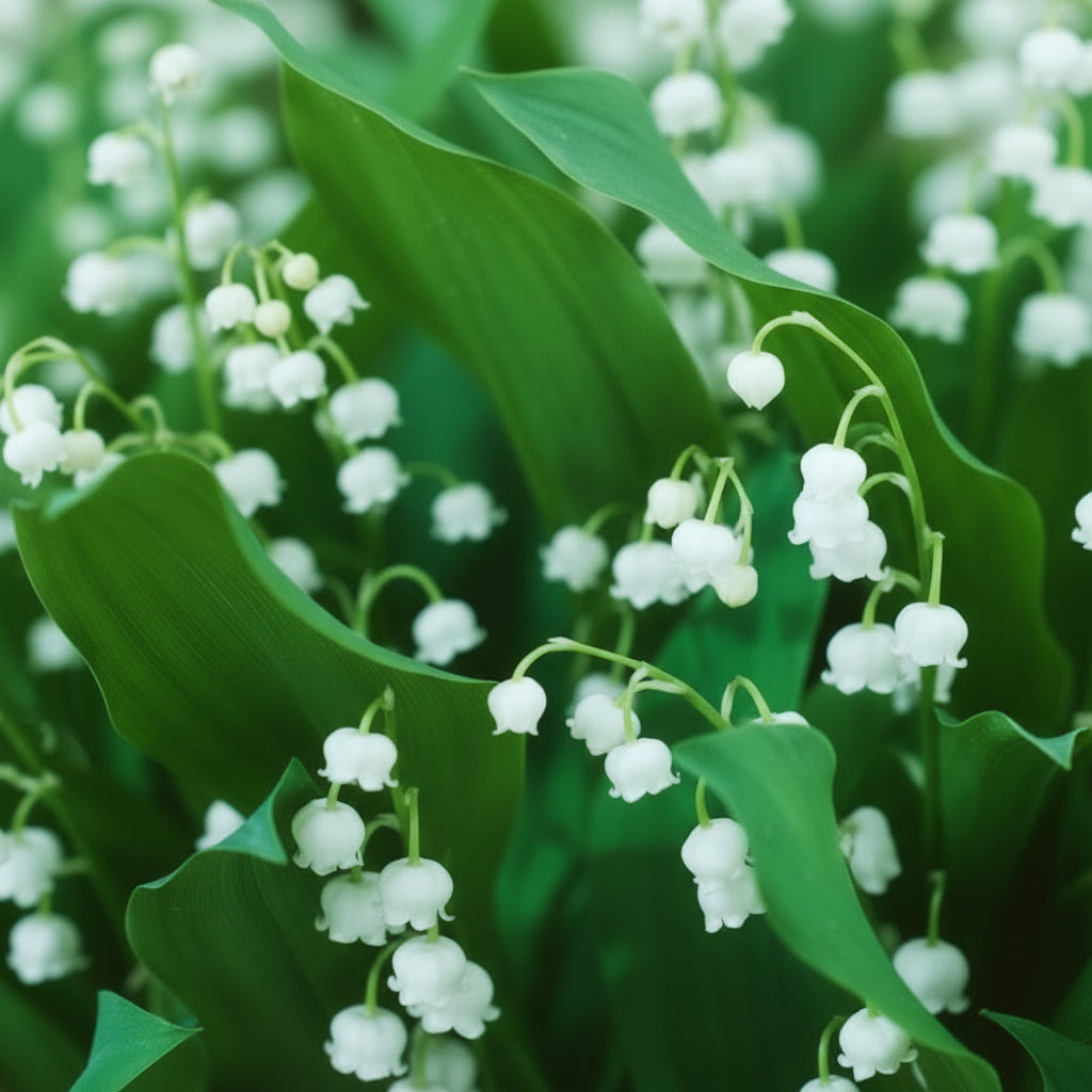 White Lily of the Valley Flower Seeds for Planting – Elegant Fragrant Perennial Blooms