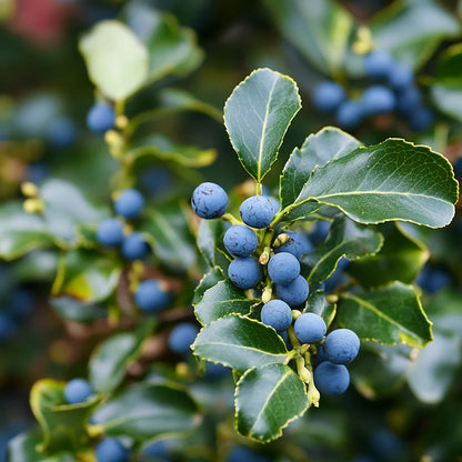 Blue Holly Seeds for Planting (Ilex × meserveae) – Cold Hardy Evergreen with Blue-Green Foliage