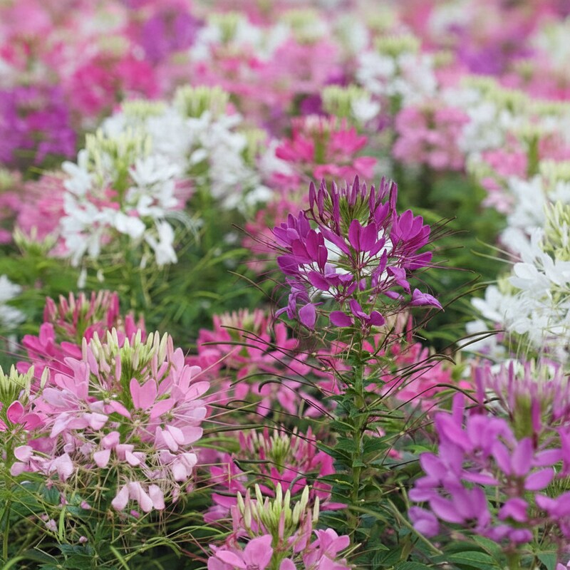 Cleome Spinosa Mixed Color Flower Seeds for Garden Planting