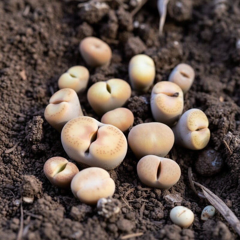 Lithops Flowering Succulent Cactus Seeds for Planting
