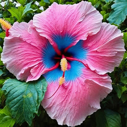Blue Pink Hibiscus Flower Seeds for Planting