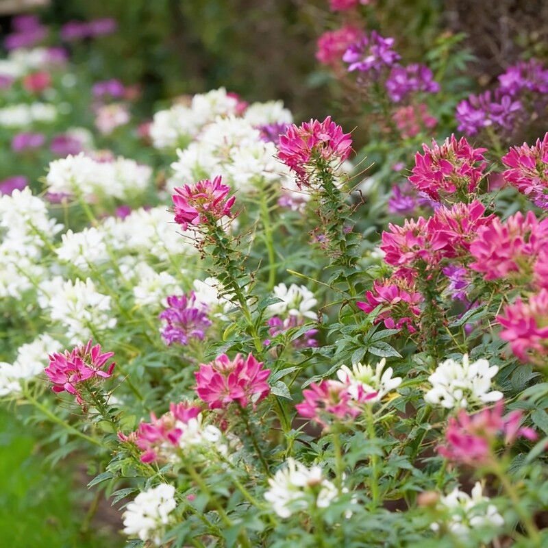 cleome-spinosa-mix-seeds-for-gardening-enthusiasts-colorful-annual-flower-seeds