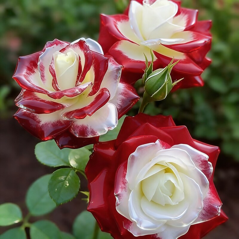 Brown and White Mixed Rose Flower Seeds - Mixed Rose Flower Seeds for Garden