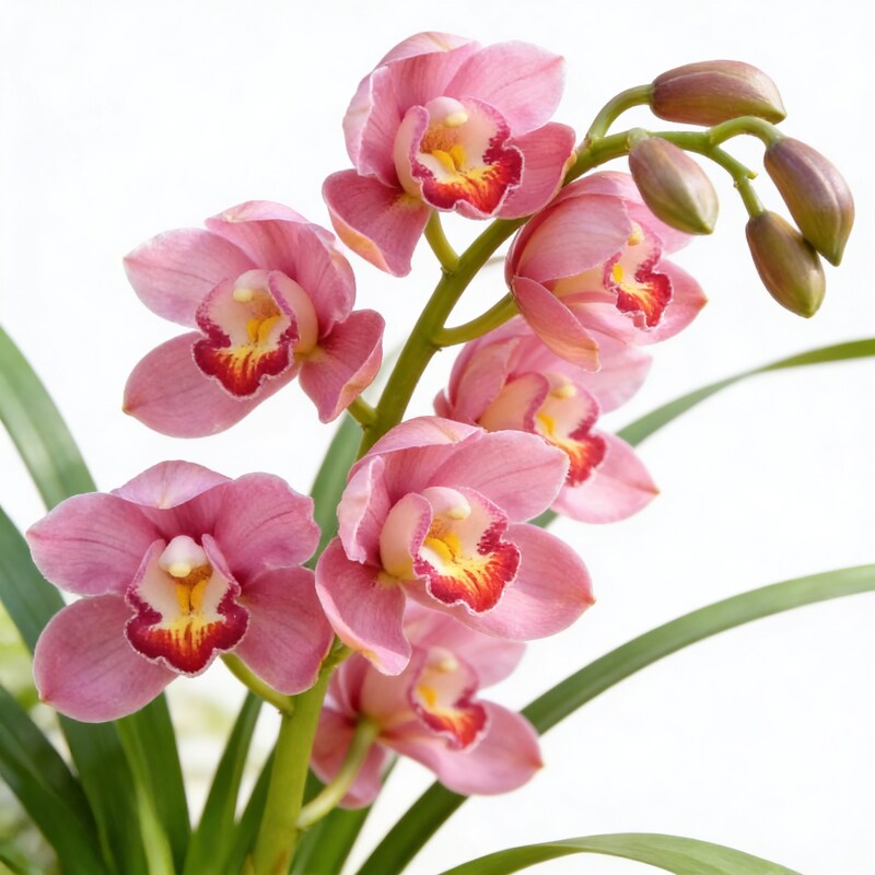 red-cymbidium-flower-seeds-for-garden-planting
