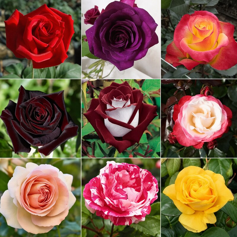 Hybrid All-Season Mixed Rose Flower Seeds for Planting – Year-Round Blooms