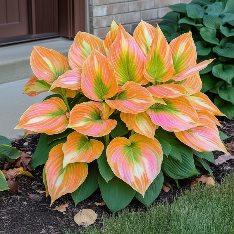 rare-orange-and-pink-hosta-seeds-unique-hybrid-foliage-colors